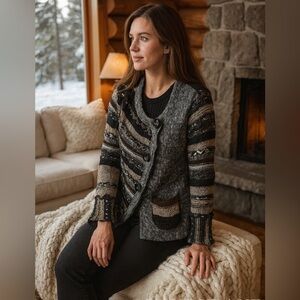 Artsy Parkhurst Striped Sweater Size Small